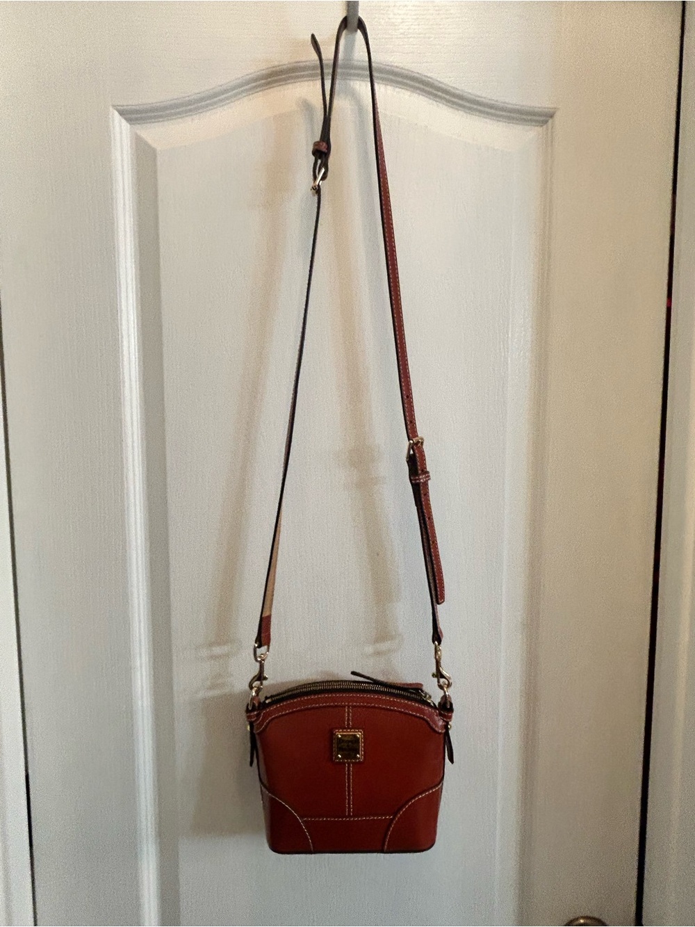 DOONEY & BOURKE Leather Mini Domed Crossbody - Picture 1 of 8